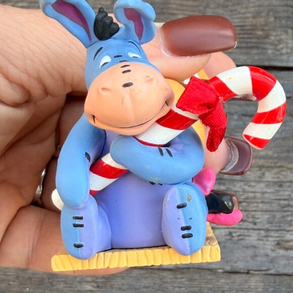 Vintage Lot Hallmark & Disney EEYORE & Winnie The Pooh Christmas Ornaments 2001 - Picture 7 of 16